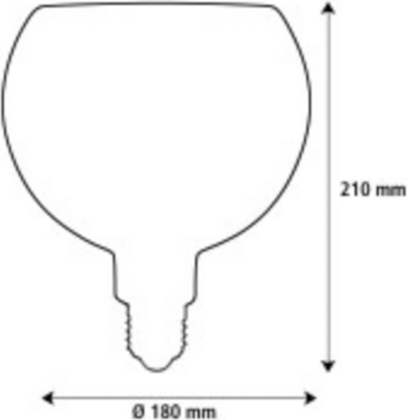 SEGULA LED Floating Filo svart G180 E27 5W 2.200 K dimbar