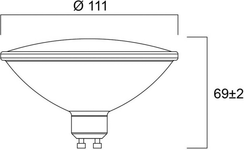 LED-pære RETRO, ES111, GU10 12 W 830 1150 lm dimbar 25°