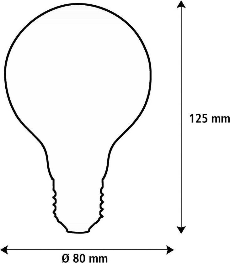 SEGULA LED Elegant Line E27 3W G80 2.200 K Glødetråd dimbar