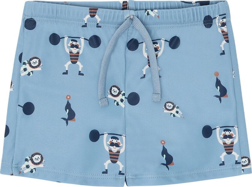 Badeshorts - UV50+ - HCHaki - Light Blue - - 5-6 år (110-116) - Badetøy