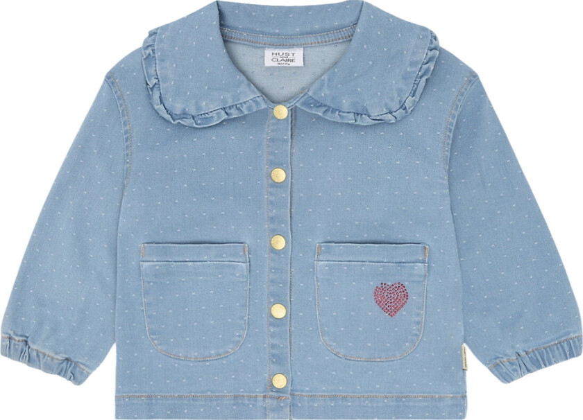 Denimskjorte - HCEly Dotty - Blue Denim - - 6 år (116) - Skjorte