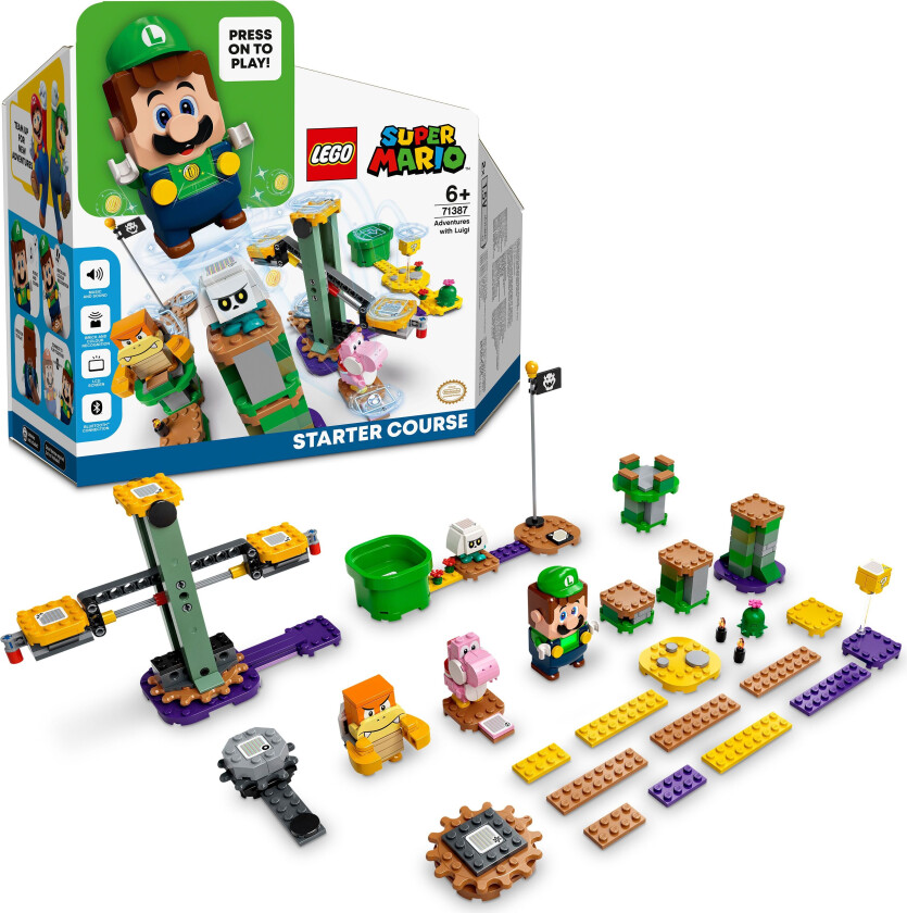 Lego Super Mario - Startbanen På Eventyr Med Luigi 71387