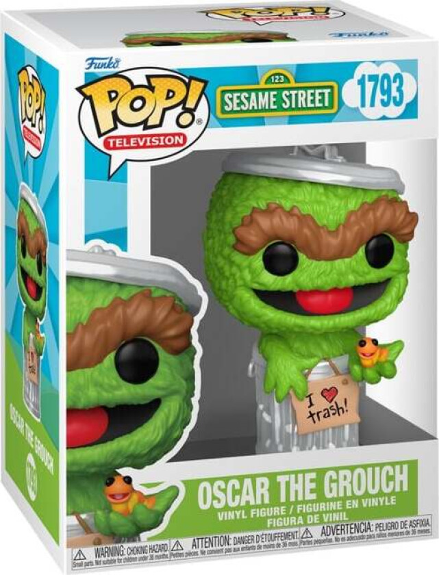 Sesame Street - Oscar The Grouch (Pop! Television) Vinylfigur 1793 - Funko Pop! - Funko Shop Europe