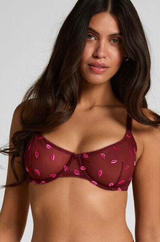 Frida uvattert BH med spiler Rød