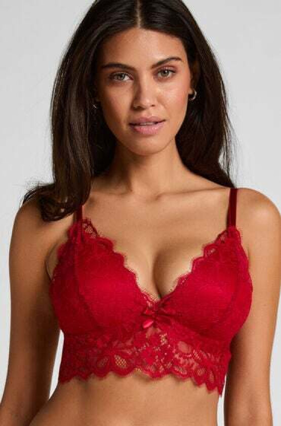 Marianna Triangle Bralette Rød