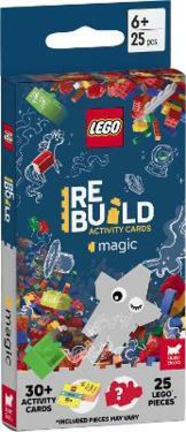 LEGO® Books: ReBuild Activity Cards: Magic (with over 30 activity cards and 25 LEGO elements)