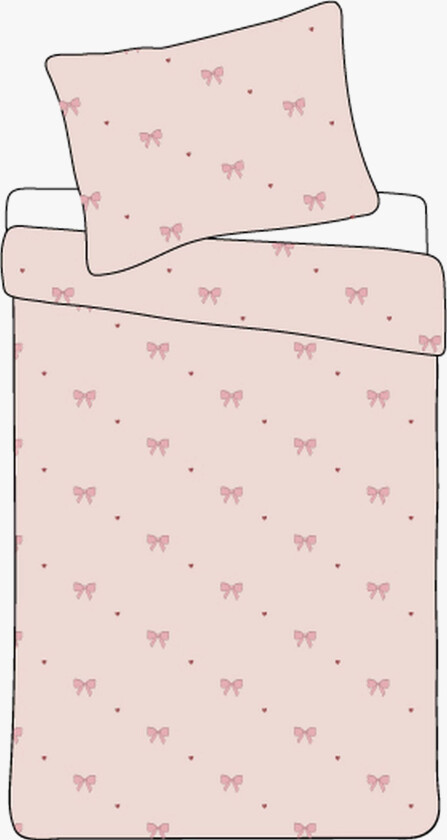 Sengesett 150x210, Hearts - Sengesett - 100% Bomull