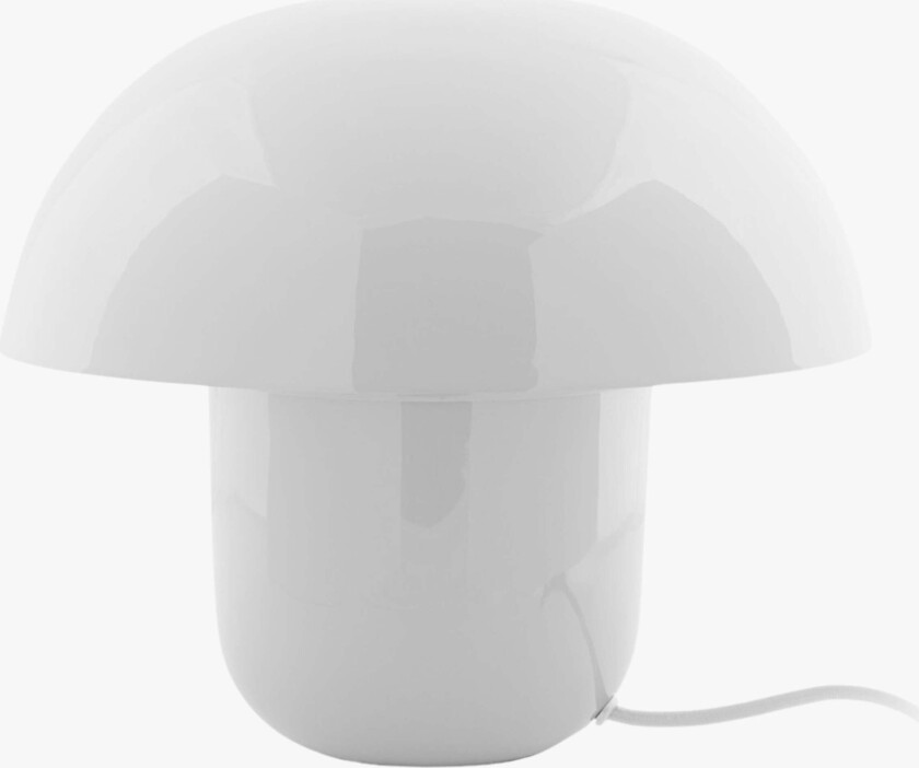 PresentTime Fat Mushroom Bordlampe, White - Bordlamper - Metall