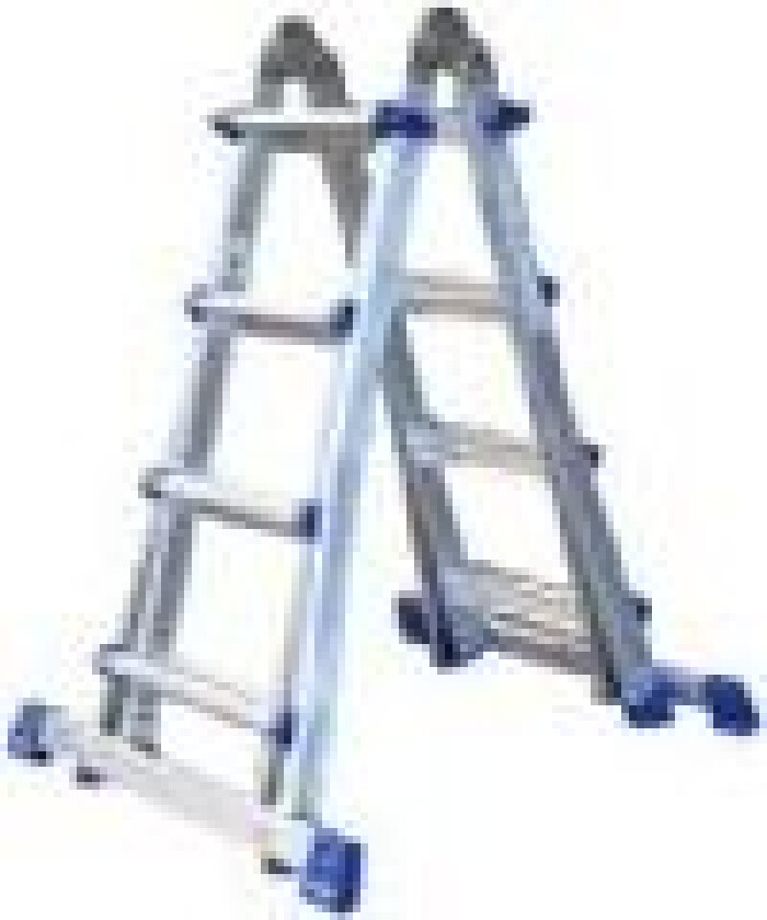 Multi-teleskopstige 4x4 trin. Kan anvendes som wienerstige og som enkeltstige. EN131 PROF godkendt