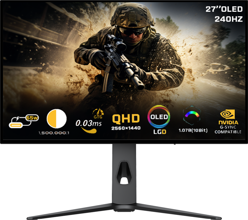 27" Prestige X Series OLED QHD 240HZ, IPS, 0.3 MS, HDMI 2.1 Gaming Monitor - TM27OLD2K240