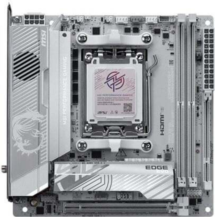 MPG X870I EDGE TI EVO WIFI - motherboard - mini ITX - Socket AM5 - AMD X870 Hovedkort - AMD X870 - AMD AM5 socket - DDR5 RAM - Mini-ITX