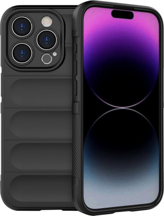 Deksel med mykt grep for iPhone 15 Pro Max - Svart