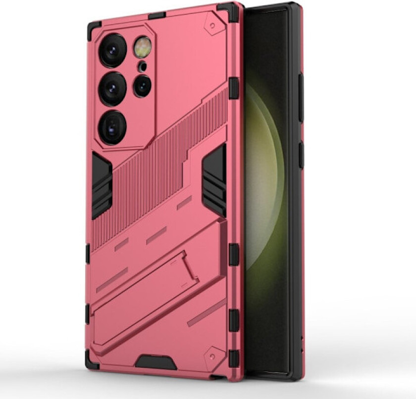 Støtsikkert hybriddeksel med et moderne preg for Samsung Galaxy S24 Ultra - Rosa