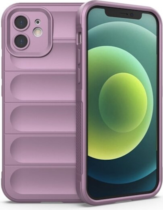 Deksel med mykt grep for iPhone 12 - Lyselilla