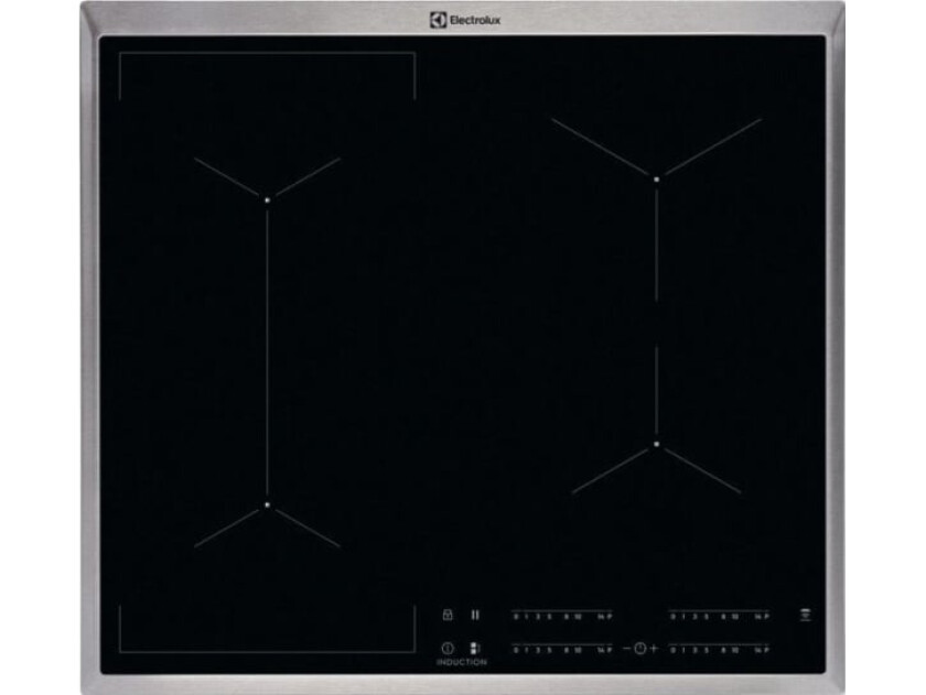 EIV6340X, Sort, Innebygget, 60 cm, Sonebasert induksjon, 4 zone(s), 4 zone(s)