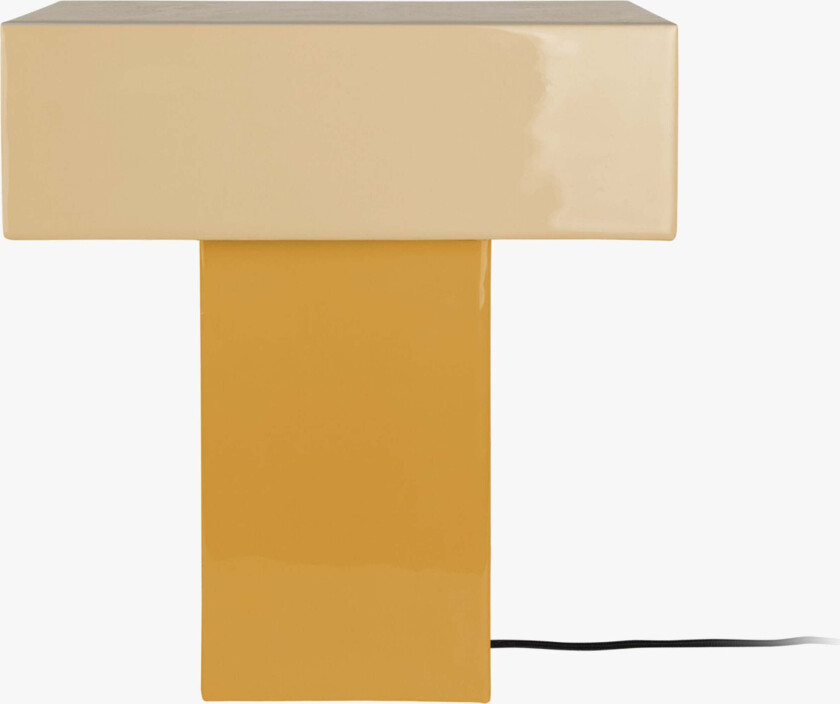 PresentTime Grato Recto Bordlampe, Honey Yellow/Soft Yellow - Bordlamper - Metall