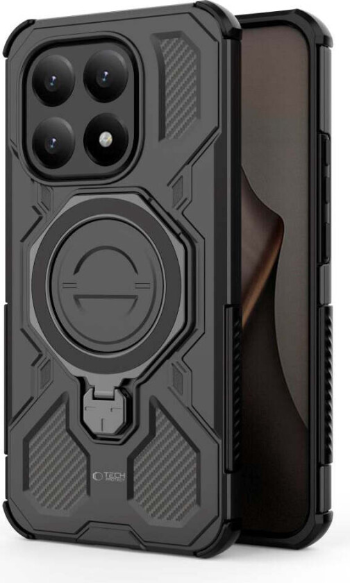 Xiaomi 15T Tech-Protect TacticStand Håndverker Deksel - MagSafe Kompatibel - Svart