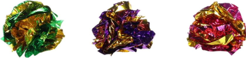 Katteleketøy Caja Crinkle Ball Mix 3,5 cm - Katt - Katteleker & viftepinner - Baller og lekeballer - Flamingo