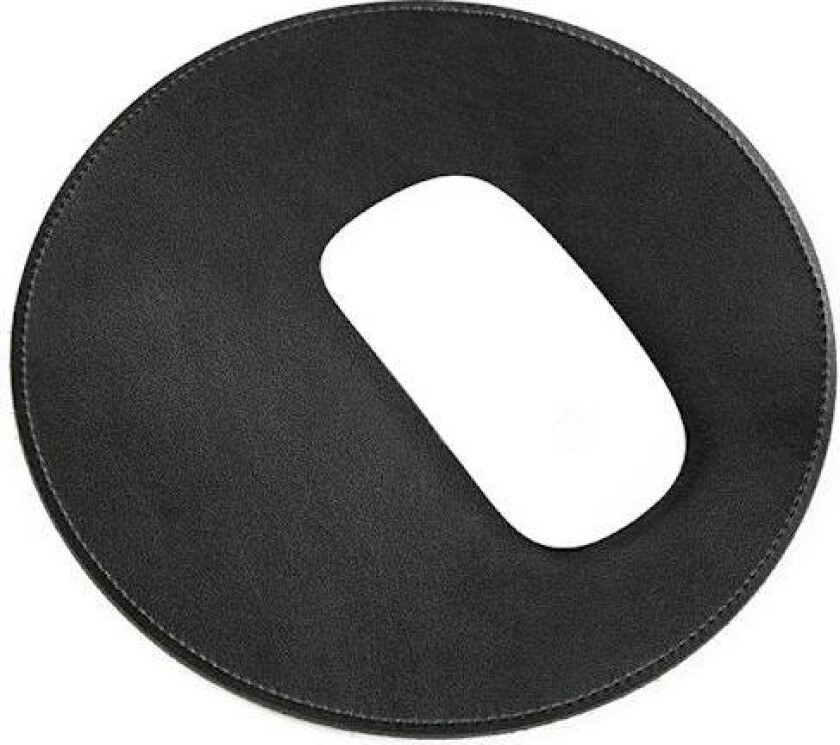 Rund mikrofiber musematte Black