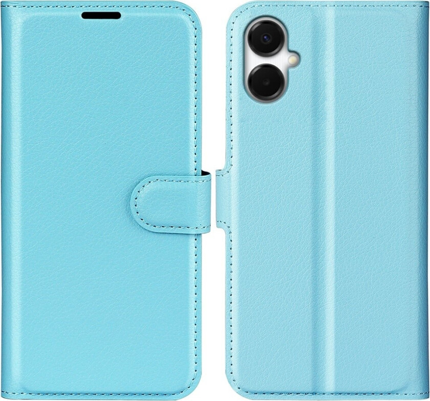 Samsung Galaxy A06 5G Etui Litchi Texture Støtsikkert lommebokdeksel i lær - Blå