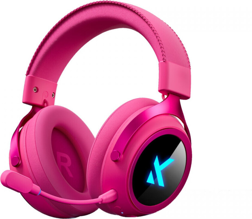 Mchose X9 Trådløs Gaming Headset - Roserød