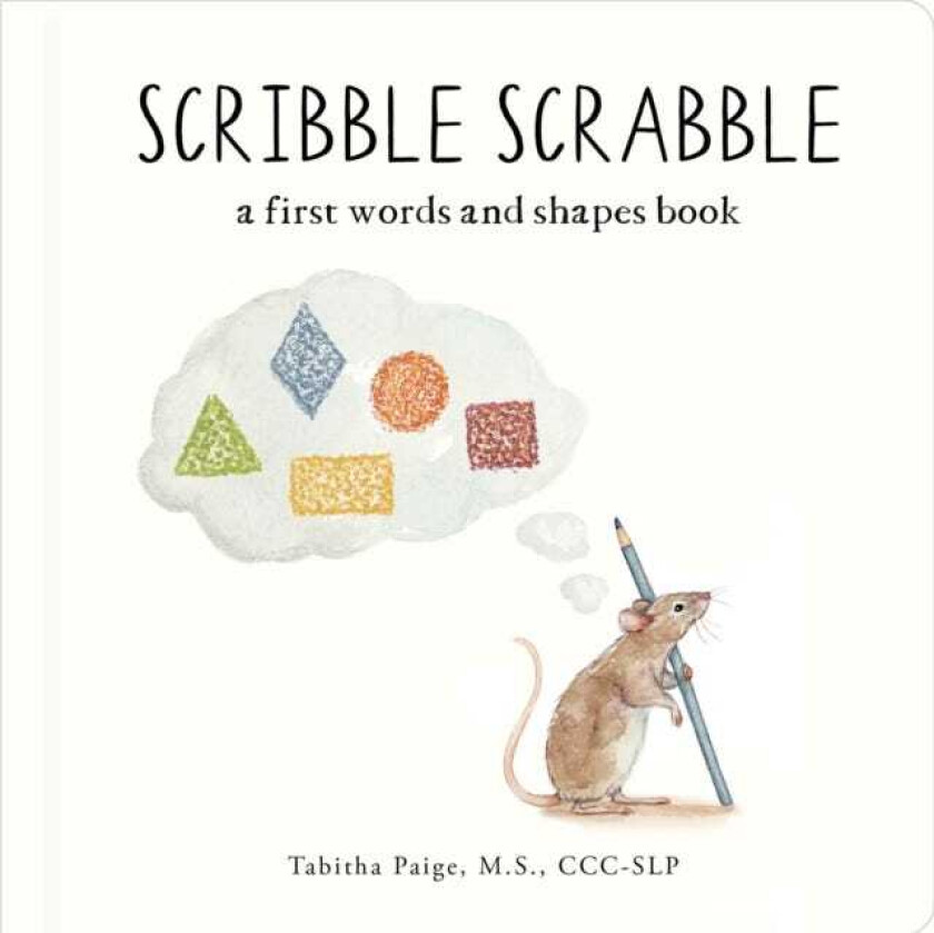 Scribble Scrabble A Board Book of First Words and Shapes for Growing Minds (A Wishy Washy Sequel)