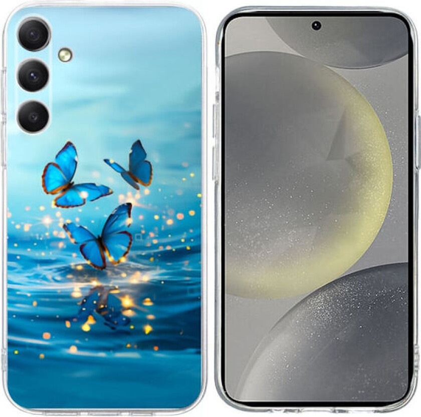 Vibe Samsung Galaxy S24 Plus deksel - Blå Sommerfugl