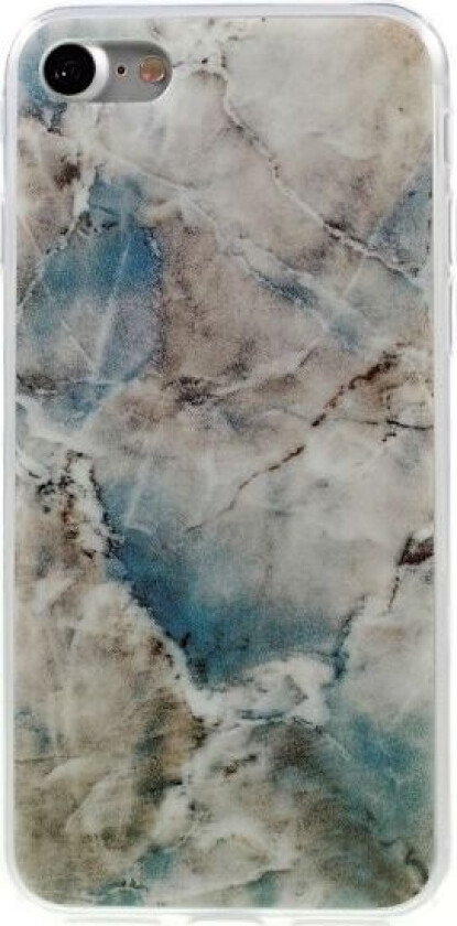 iPhone 7/8/SE (2020) TPU-deksel Marmor - Blå
