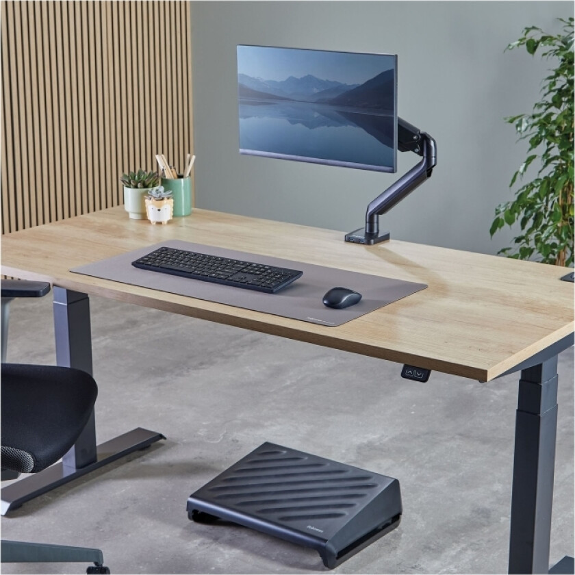 Breyta - Desk mat: 80 x 40 cm - gummi - grå