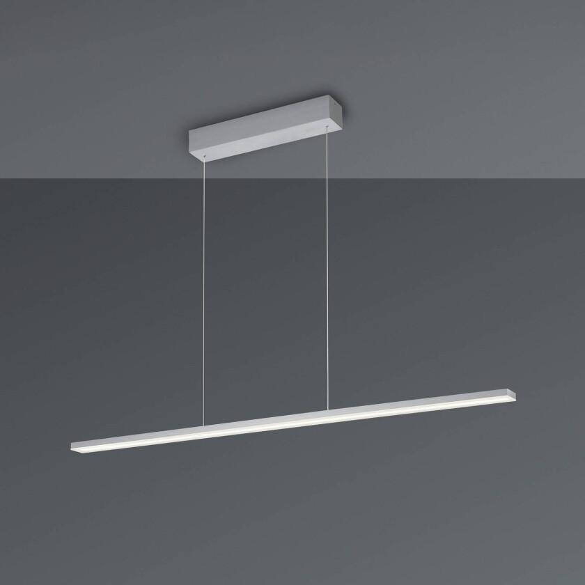 Bopp LED-hengelampe Baseline 2.0, aluminium, lengde 119 cm