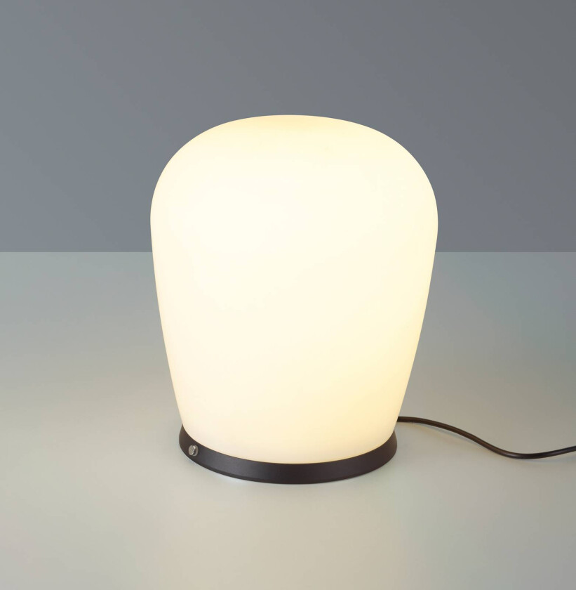 Bopp LED-bordlampe Cara, svart, Ø 18 cm, glass