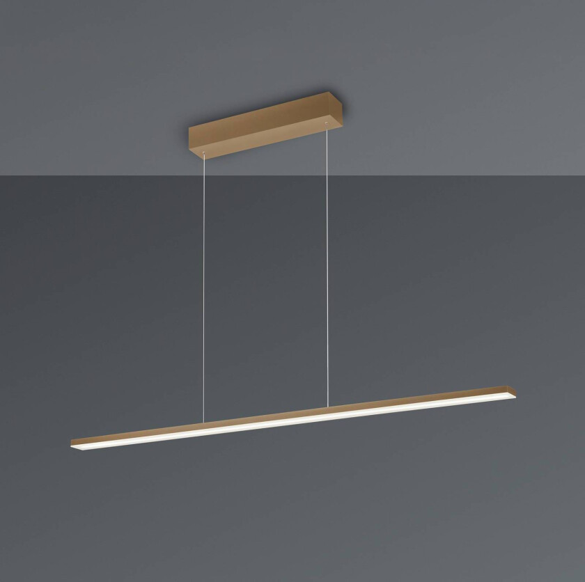 Bopp LED-hengelampe Baseline 2.0, sandfarget, lengde 119 cm