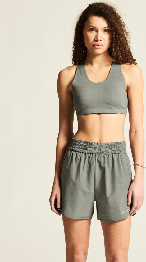 Collective Padded Sports Bra W - Khaki green - XS