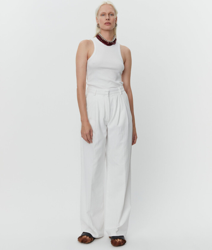 Enzo - Canvas Twill - White - 42