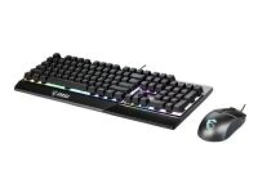 Vigor GK30 combo - keyboard and mouse set - US - Tastatur & Mussett - Amerikansk Engelsk - Svart