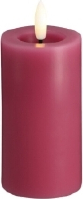 LED-blokklys i vintage rose med smelteeffekt – Ø 4,9 cm x H 10 cm