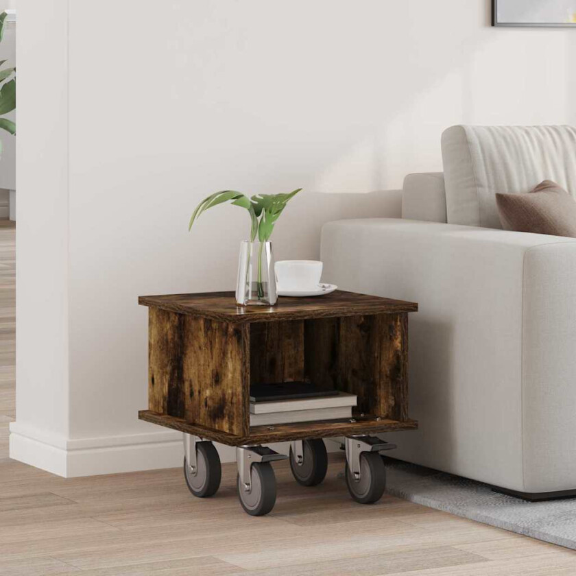 TV-benk Røkt eik 37 x 35 x 35 cm Konstruert tre