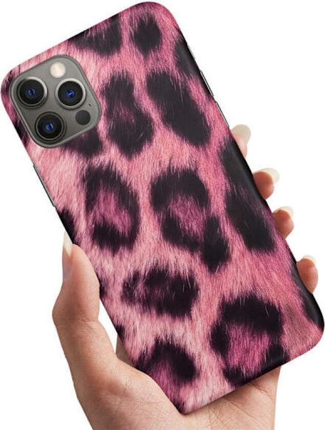 iPhone 15 Pro - Deksel/Mobildeksel Pink Leopard