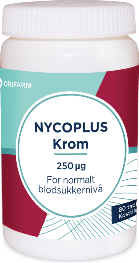 250 µg krom tabletter, 80 stk.