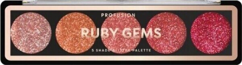 ProFusion Profusion Ruby Gems Eyeshadow Palette palette of 5 eyeshadows