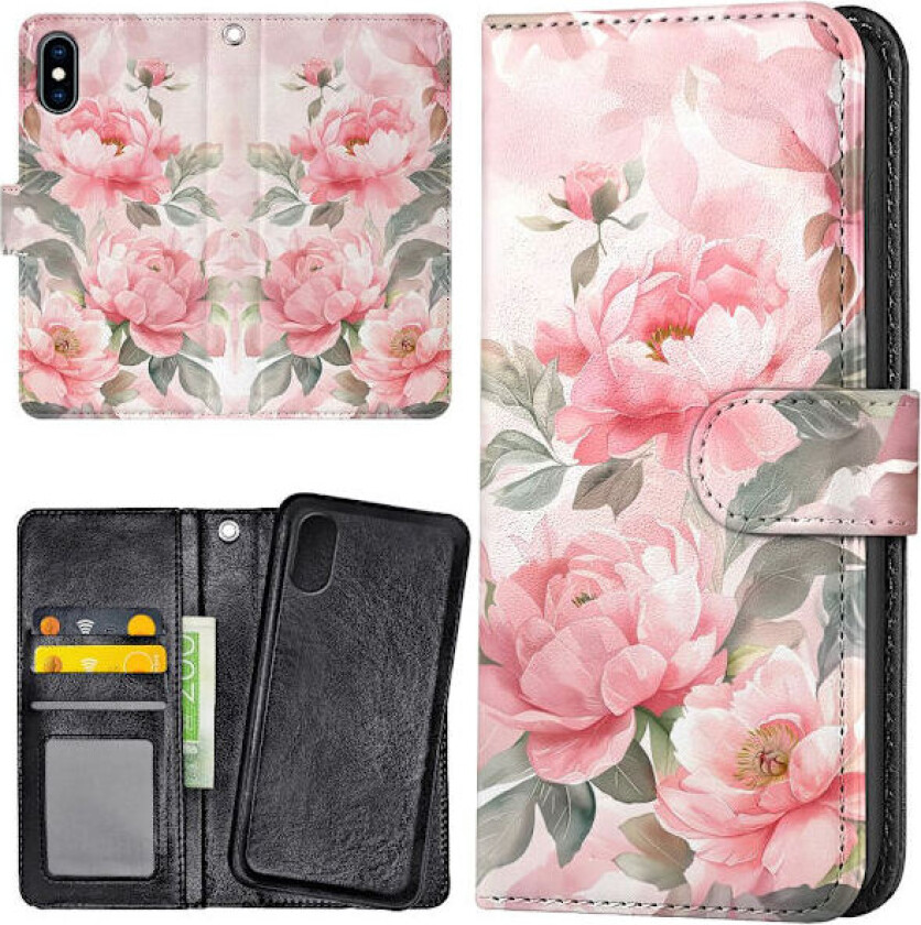 iPhone X/XS - Lommebok Deksel Flowers