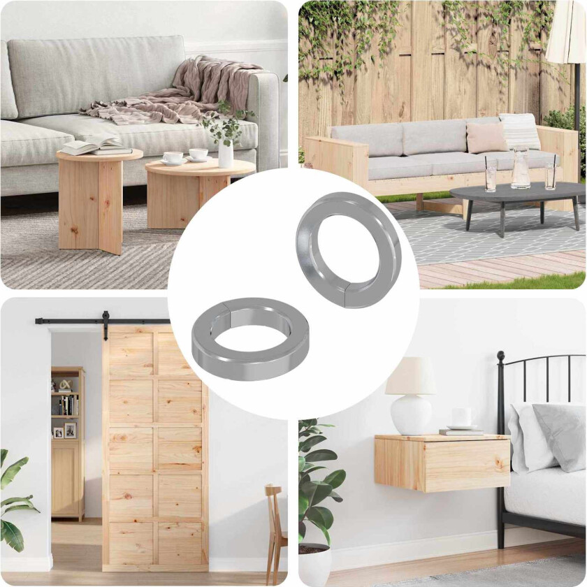 Fjærvasker 2 pcs Hvit 13 x 1 mm Jern