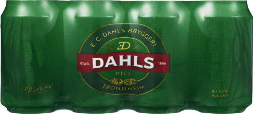 Dahls Pils 0,33lx12 boks