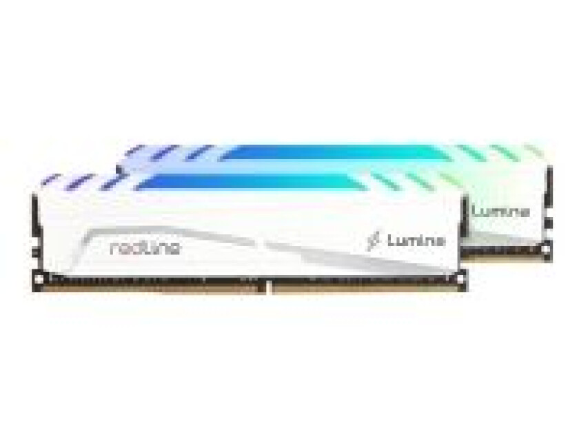 Mushkin Redline Lumina - DDR4 - sett - 64 GB: 2 x 32 GB - DIMM 288-pin - 3600 MHz / PC4-28800 - CL18 - 1.35 V - ikke-bufret - ikke-ECC - hvit