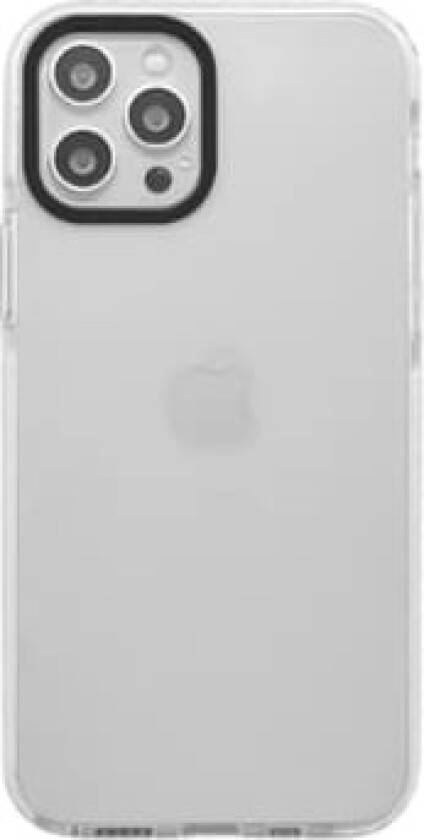 QCHARX Transparent Reinforced White Case for iPhone 16e/2D Camera Protection/White Frame QCHIP16ETRB