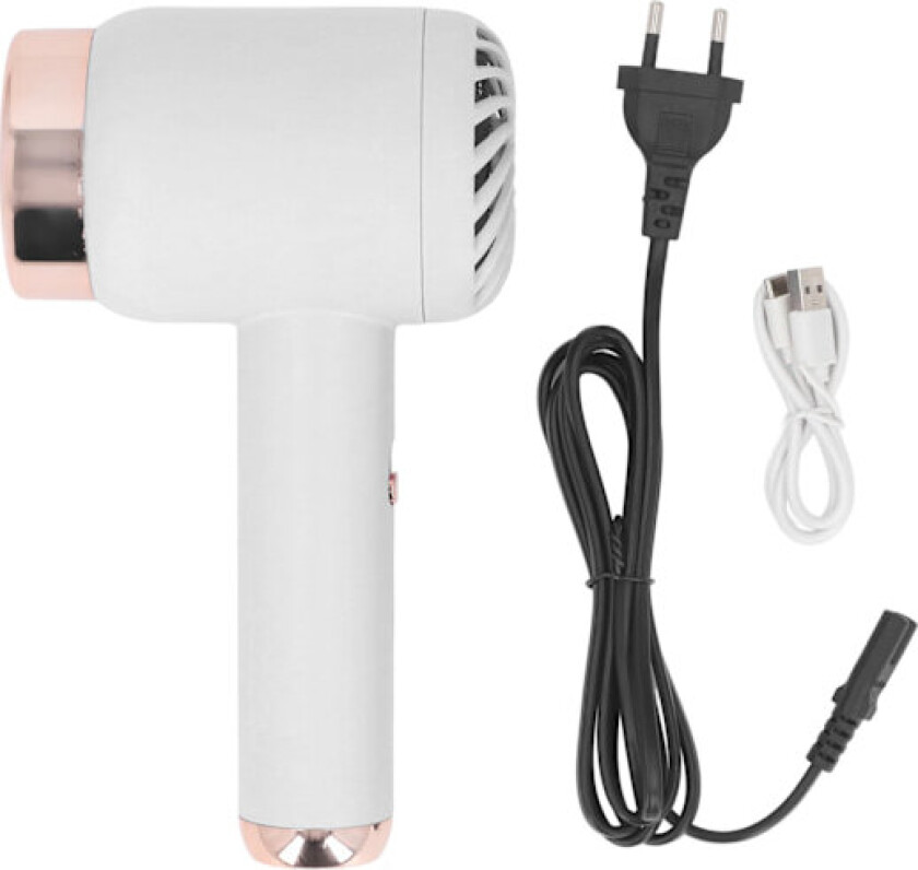 Ionisk Trådløs Hårføner Bærbar Hårføner for Hjem Hybel Plug-in og Lading Dobbel Bruk Rask Tørking