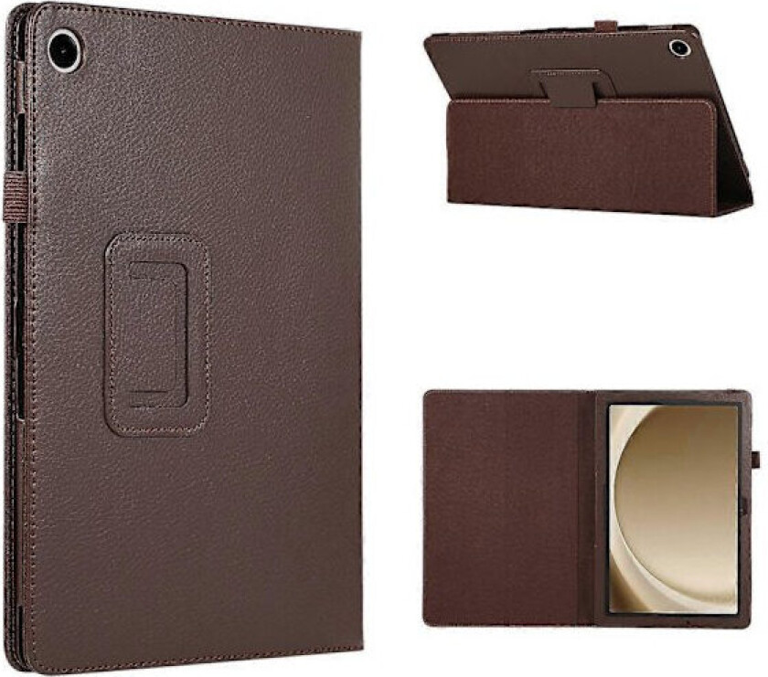 For Samsung Galaxy Tab A9+ Deksel Ripebestandig Lær Nettbrett Beskyttelsesdeksel (D) Flerfarget Stil