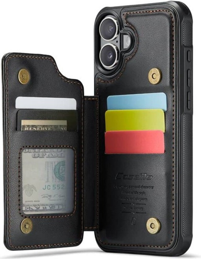 CaseMe mobildeksel C22 Apple iPhone 16 - Svart