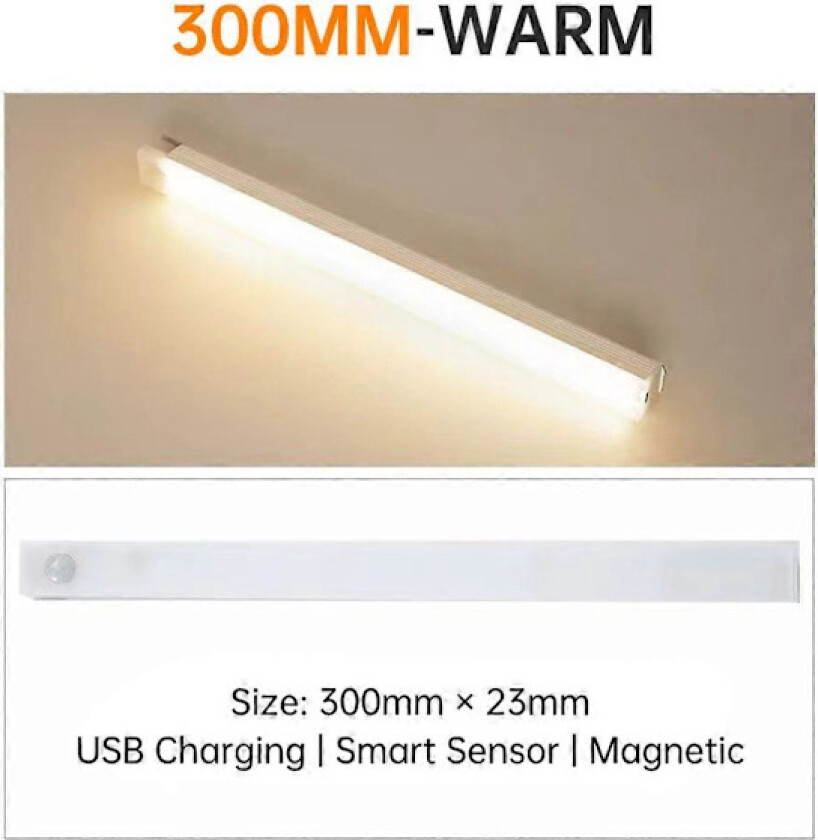 Bevegelsessensor Trådløs Under Skap Lys Kjøkkenskap LED Nattlampe