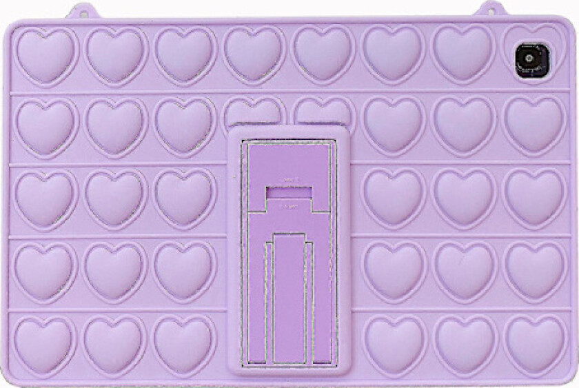 Pop-it Push Bubble Fidget Leke Silikon Søtt Deksel For Ipad Med Lanyard & Anheng